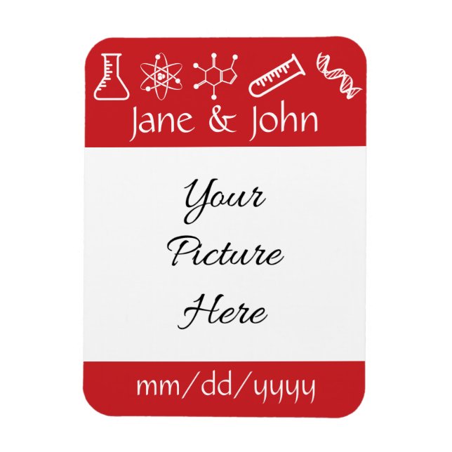 Magnet Flexible Forces Attractives dans un Aimant de Save-the-Date (Vertical)