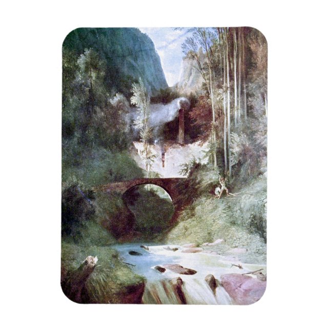 Magnet Flexible Forest Canyon (par Carl Blechen) (Vertical)