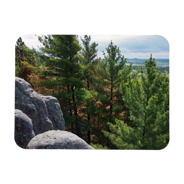 Magnet Flexible Forest Valley Vue sur Castle Mound (Horizontal)