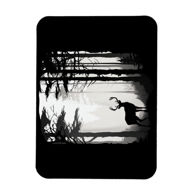 Magnet Flexible Forêt de cerfs faune (Vertical)
