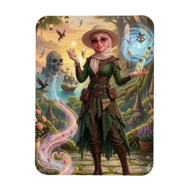 Magnet Flexible Forêt Enchantée Fantastique Puzzle (Vertical)