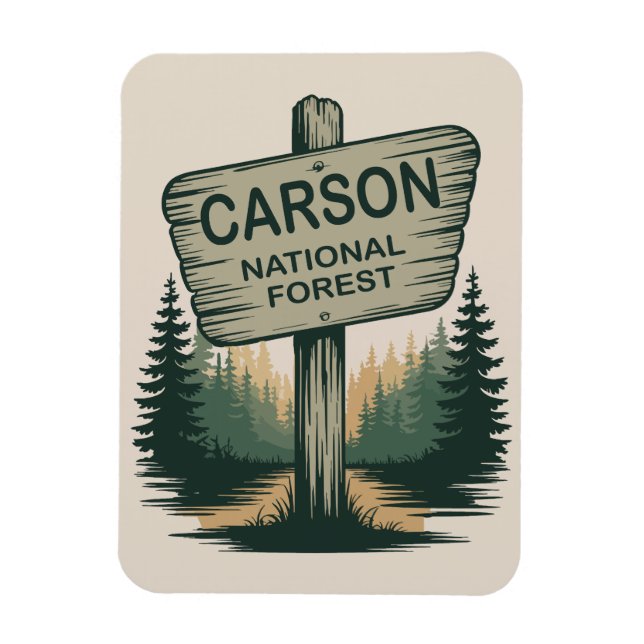 Magnet Flexible Forêt nationale Carson Nouveau-Mexique (Vertical)
