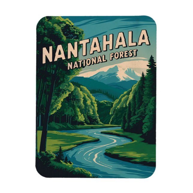 Magnet Flexible Forêt nationale de Nantahala (Vertical)