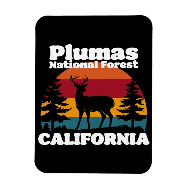 Magnet Flexible Forêt nationale de Plumas Californie (Vertical)