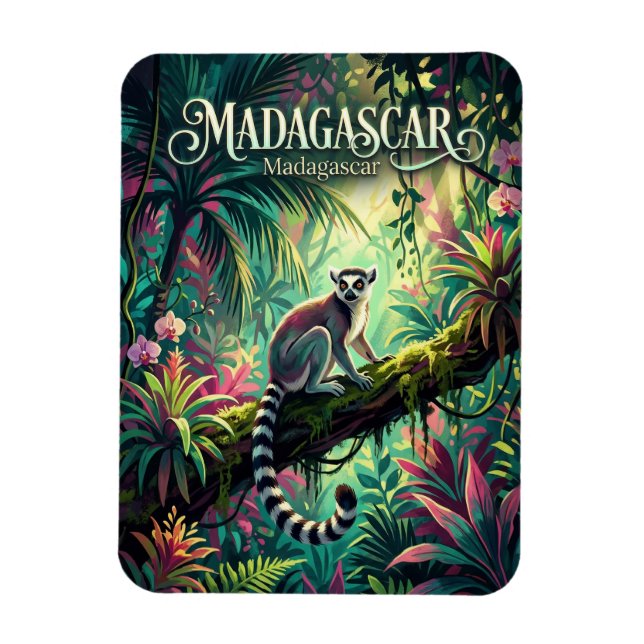 Magnet Flexible Forêts tropicales de Madagascar Madagascar (Vertical)