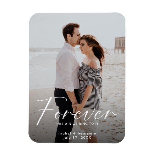 Magnet Flexible Forever a une belle bague Photo Fiançailles Modern (Vertical)