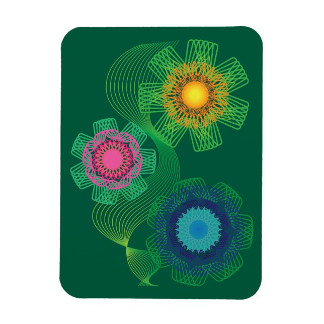 Magnet Flexible Formes et motifs de lignes de la nature  (Vertical)