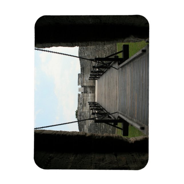 Magnet Flexible Fort à st augustine en regardant le château (Vertical)