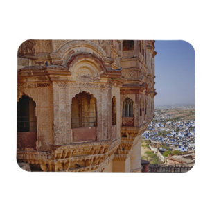 Magnet Flexible Fort de Mehrangarh dominant Jodhpur, La Bleue