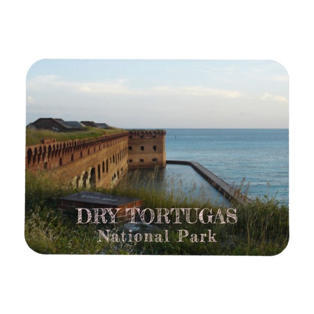 Magnet Flexible Fort Jefferson Moat, Mur, Tortugas Sec (Horizontal)