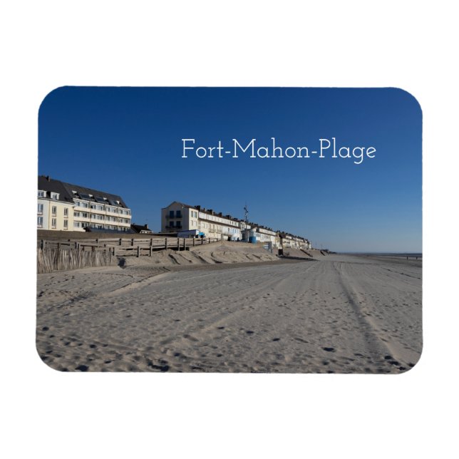 Magnet Flexible Fort-Mahon-Plage, Vue sur la plage, France (Horizontal)