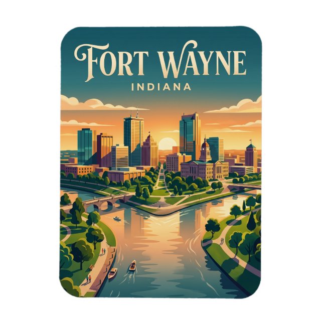 Magnet Flexible Fort Wayne États-Unis (Vertical)