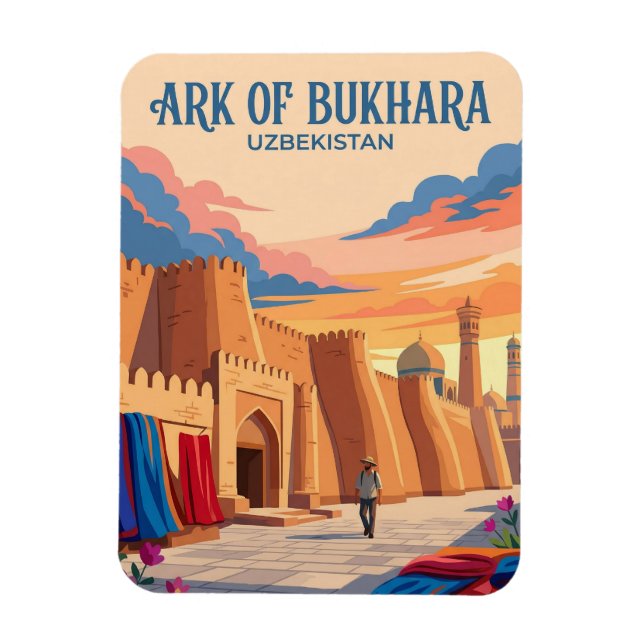 Magnet Flexible Forteresse de l'Ark de Boukhara Ouzbékistan (Vertical)