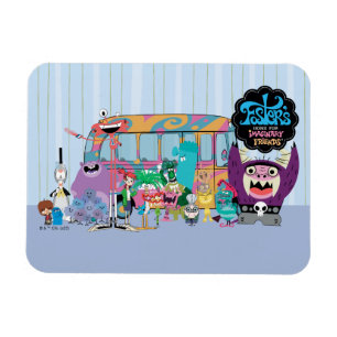 Magnet Flexible Foster's Home for Imaginary Friends Bus scolaire