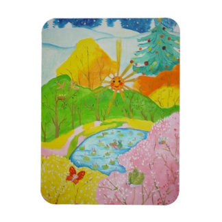 Magnet Flexible four seasons happy