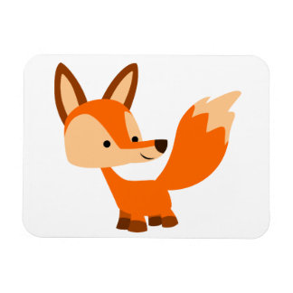 Magnet flexible Fox Cartoon aimable