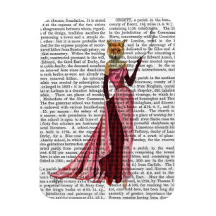 Magnet Flexible Fox de charme dans le rose