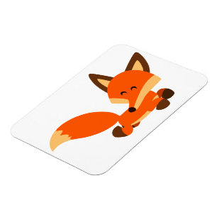 Magnet flexible Fox de la flotte mignonne
