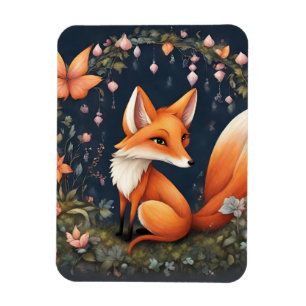 Magnet Flexible Fox en fleurs
