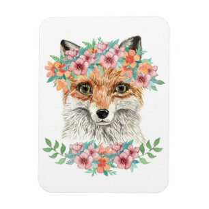 Magnet Flexible Fox floral