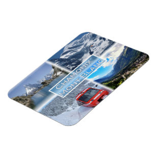 Magnet Flexible FR Chamonix - Mont Blanc - Lac Blanc des Aiguilles