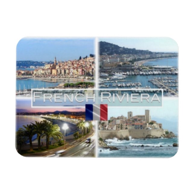 Magnet Flexible FR France - French Riviera - (Horizontal)