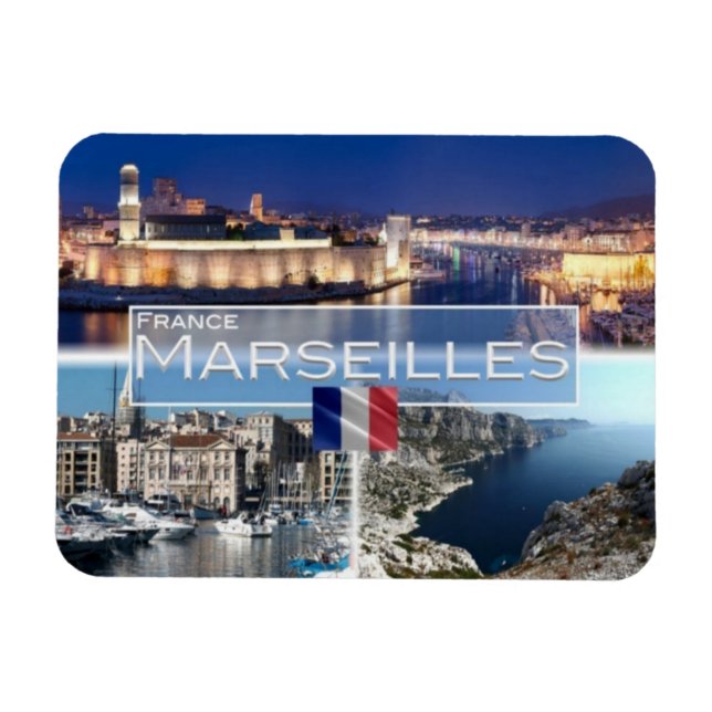 Magnet Flexible FR France - Marseilles - Old Port - Bay of Morgiou (Horizontal)