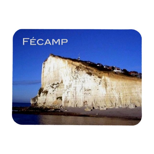 Magnet Flexible FR France - Normandy -  Fécamp - The Cliffs - (Horizontal)