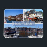 Magnet Flexible FR France - Normandy -  Honfleur - Harbour -<br><div class="desc">Here you will find the souvenir of your vacation. This category contains fridge magnets of many locations. This image contains a representation of the following places: France - Normandy - Honfleur - Harbour - The old horse and cab man. Impress friends and family with unique souvenirs from the big trip!...</div>