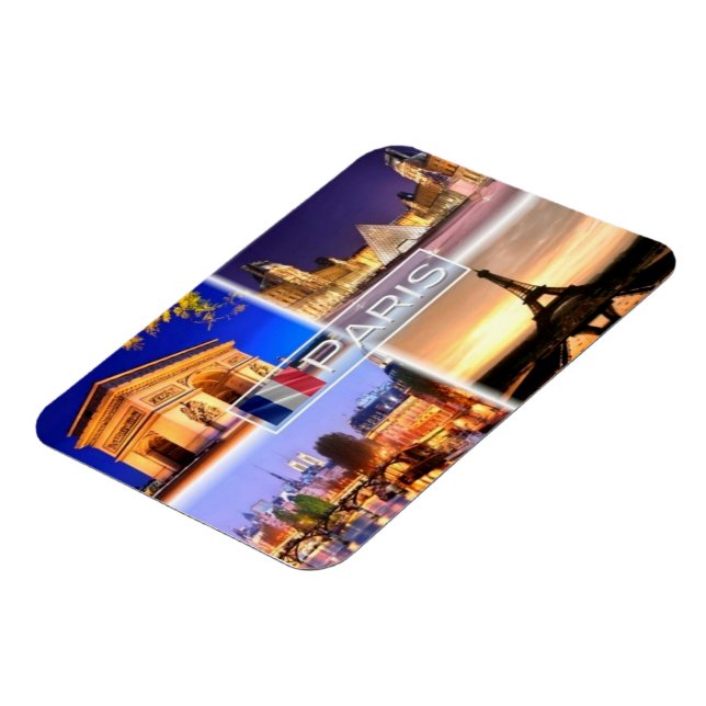 Magnet Flexible FR France - Paris par nuit - (Côté Gauche)