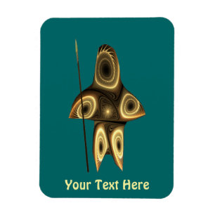 Magnet Flexible Fractal Inuit Hunter