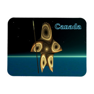 Magnet Flexible Fractal Inuit Hunter