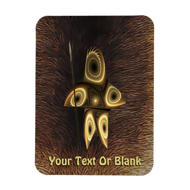 Magnet Flexible Fractal Inuit Hunter (Vertical)