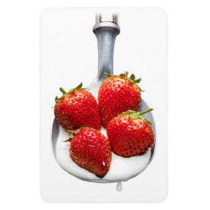 Magnet Flexible Fraises et Crème