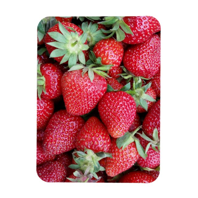 Magnet Flexible fraises fraîches (Vertical)