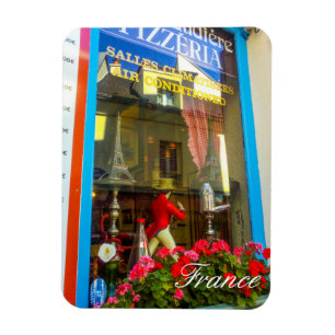 Magnet Flexible France Architecture Cityscape Street Restaurant