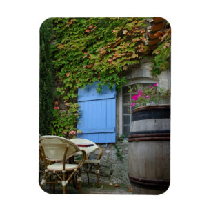 Magnet Flexible France, Les Baux de Provence, patio de café