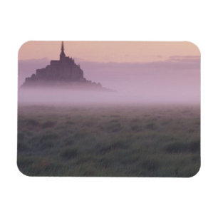 Magnet Flexible FRANCE, Normandie Mont St. Michel. Brume matinale