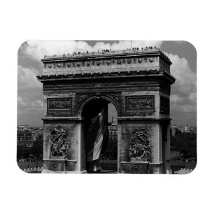 Magnet Flexible France Paris Arc de triomphe Place Etoile 1970