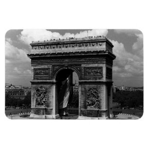 Magnet Flexible France Paris Arc de triomphe Place Étoile 1970