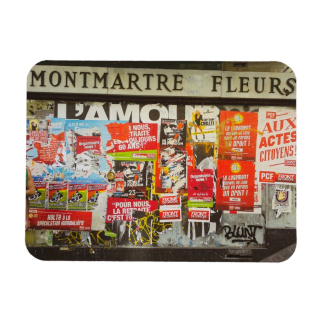 Magnet Flexible France Paris Cityscape Montmartre (Horizontal)
