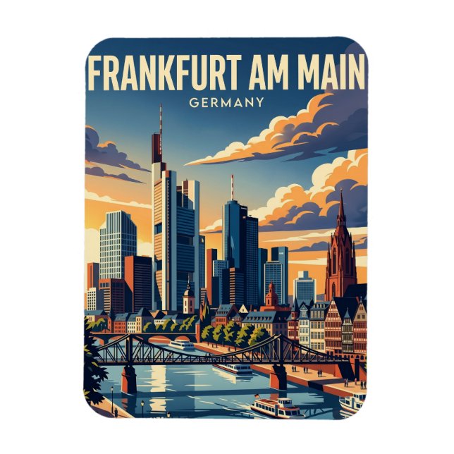Magnet Flexible Francfort-sur-le-Main Allemagne (Vertical)