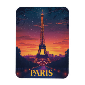 Magnet Flexible Francia Paris Torre Eiffel nocturna