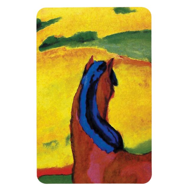 Magnet Flexible Franz Marc - Cheval Dans Une Peinture Paysagère (Vertical)