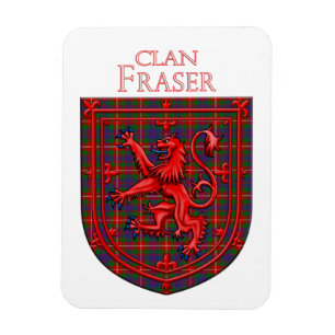 Magnet Flexible Fraser de Lovat Tartan Scottish Plaid