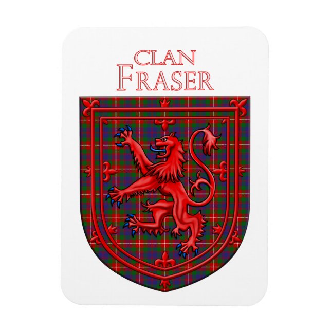 Magnet Flexible Fraser de Lovat Tartan Scottish Plaid (Vertical)