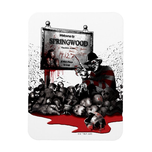 Magnet Flexible Freddy contre Jason | Bienvenue à Springwood (Vertical)