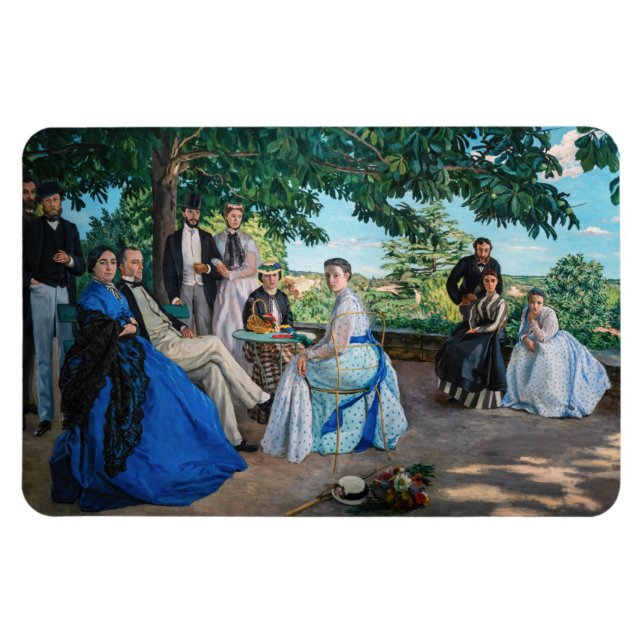 Magnet Flexible Frédéric Bazille - La Réunion de Famille (Horizontal)