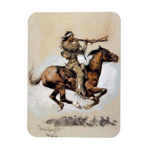 Magnet Flexible Frederic Remington « Chasseur de bisons crachant u