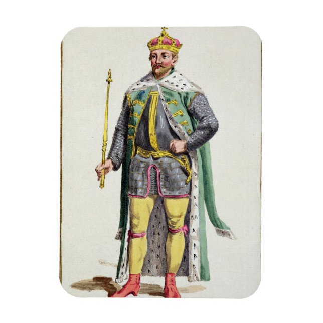 Magnet Flexible Frederick II (1534-88) Roi du Danemark de 'Receu (Vertical)